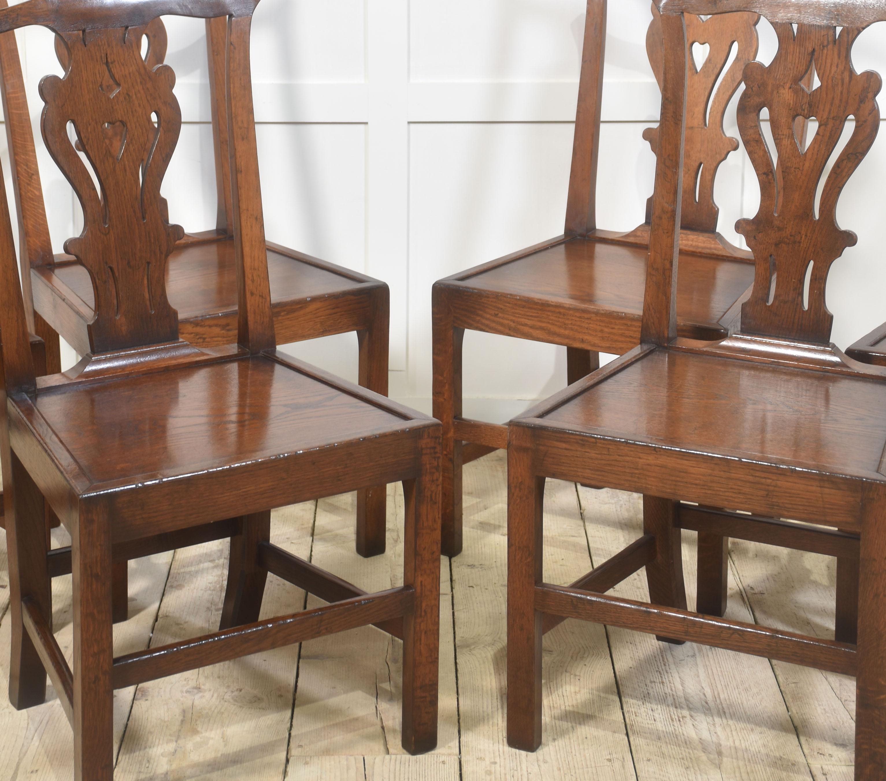 Set di sei sedie da pranzo in Oak in vendita 5