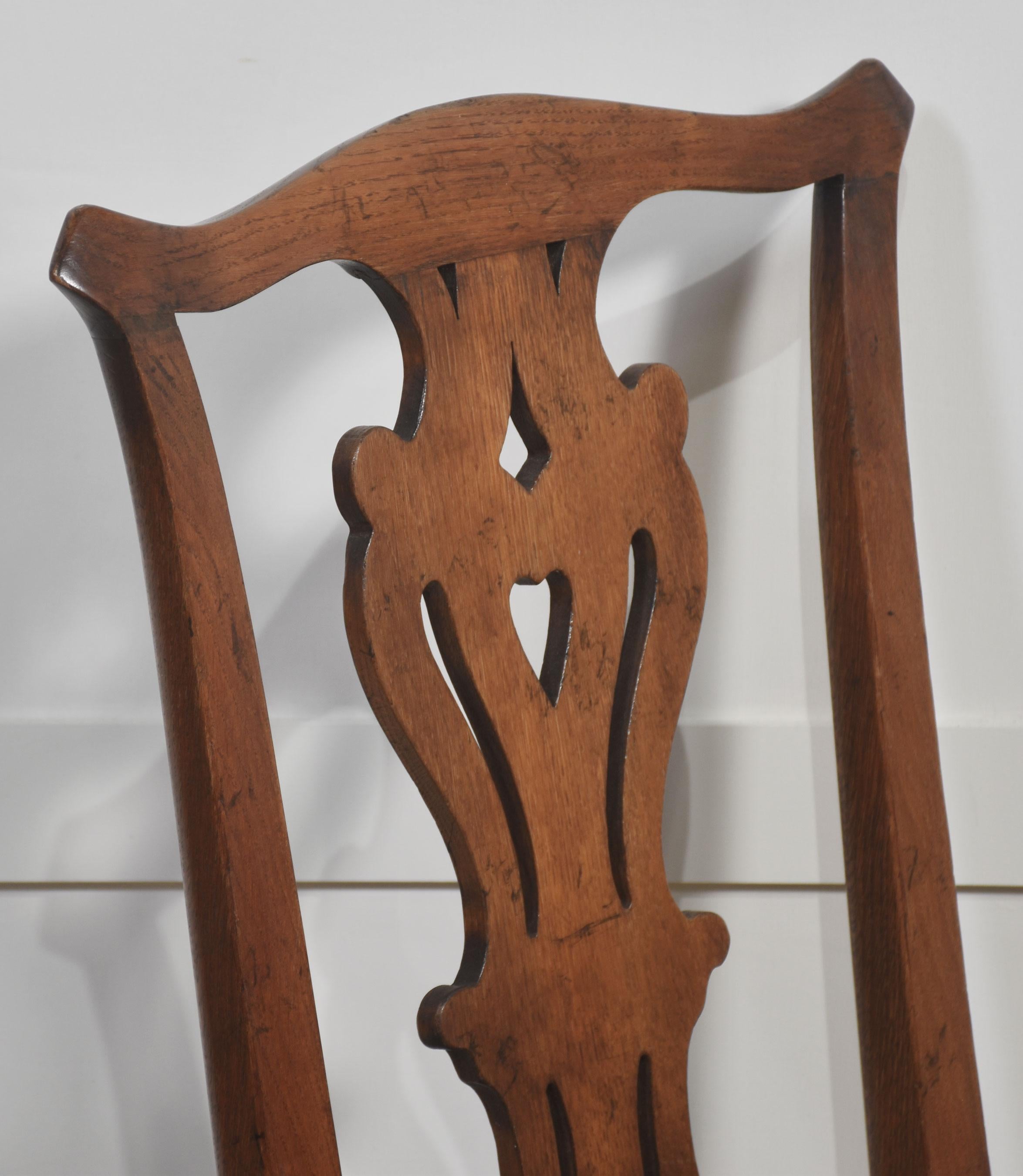 Quercia Set di sei sedie da pranzo in Oak in vendita