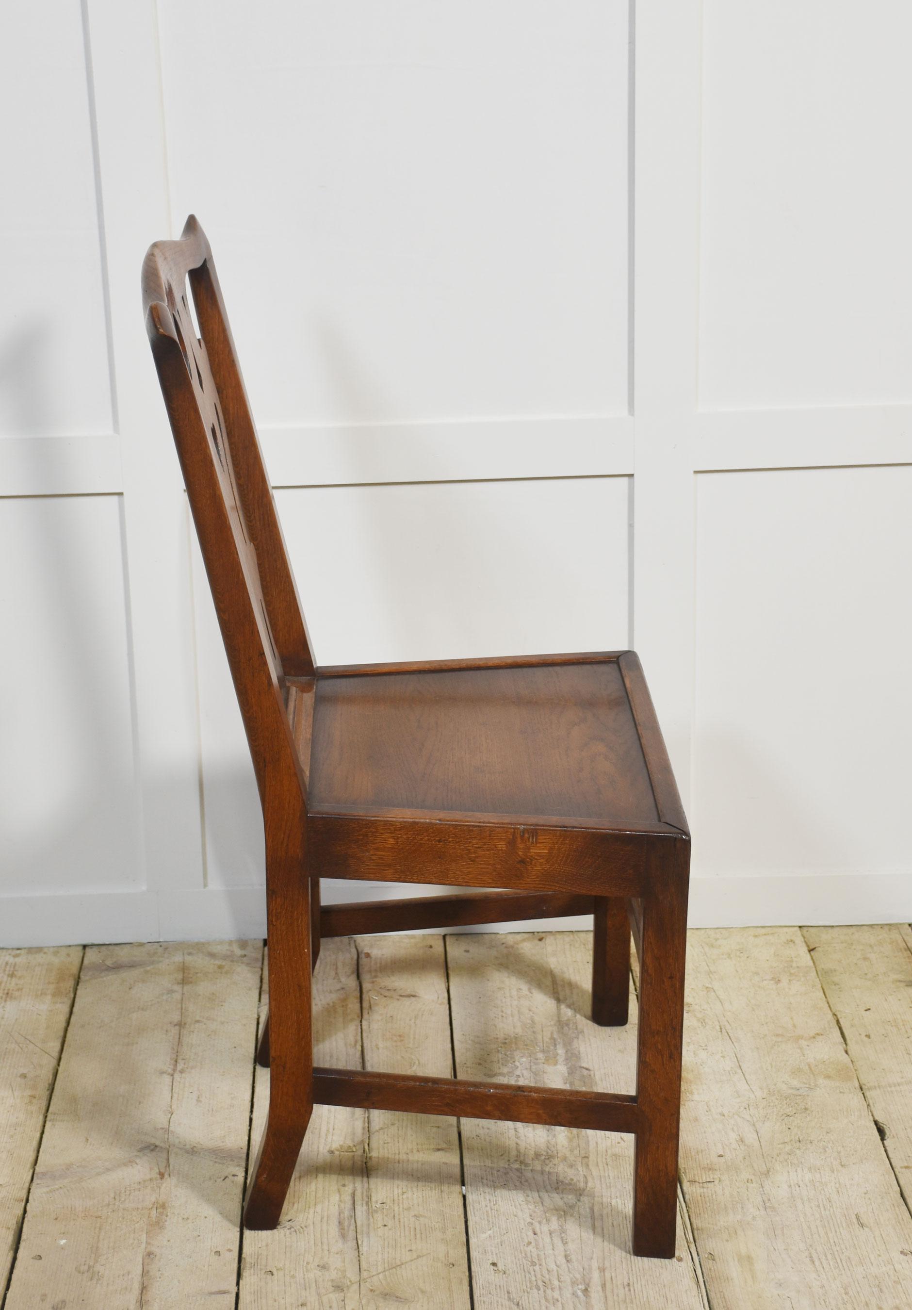 Set di sei sedie da pranzo in Oak in vendita 1