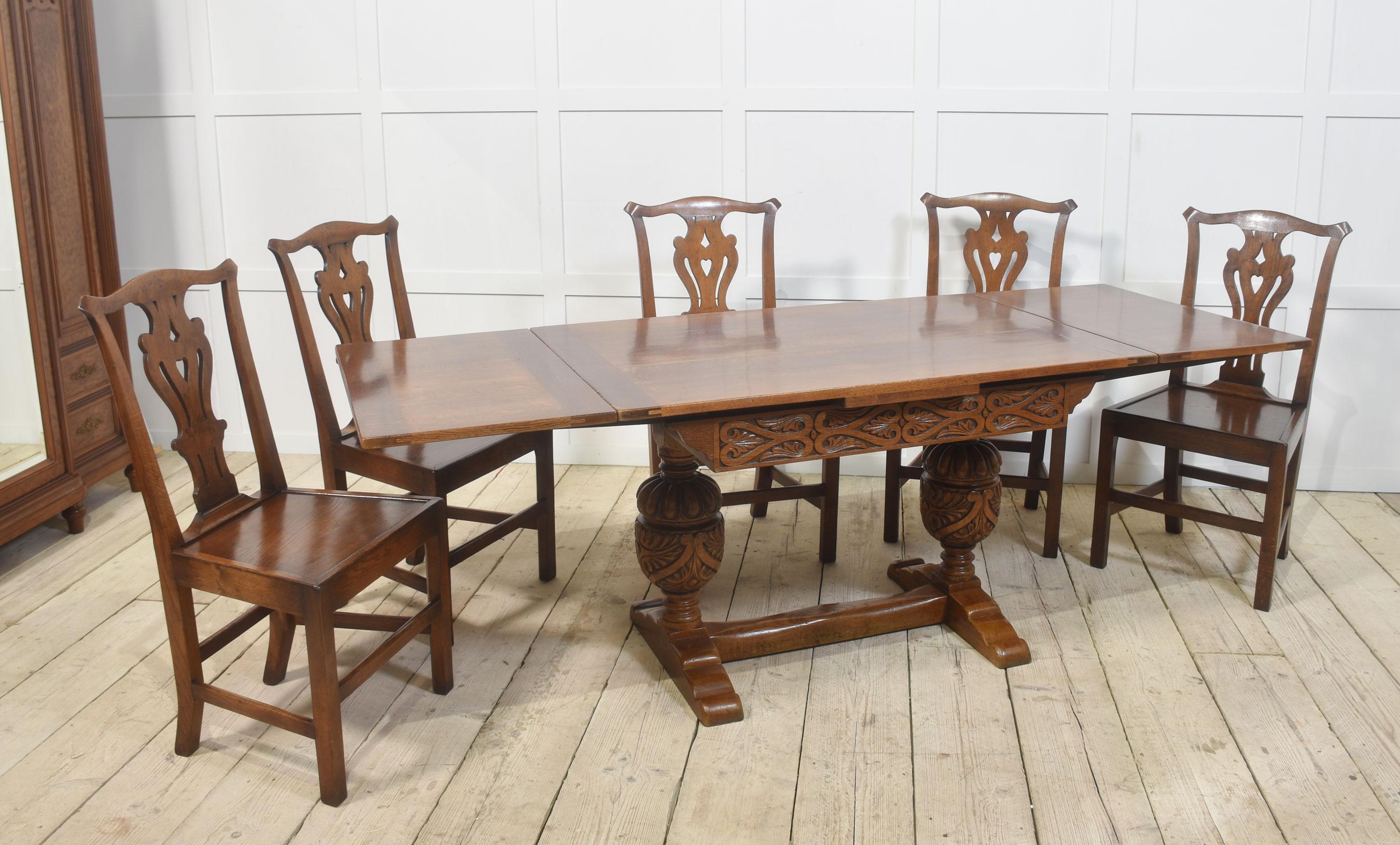 Set di sei sedie da pranzo in Oak in vendita 3