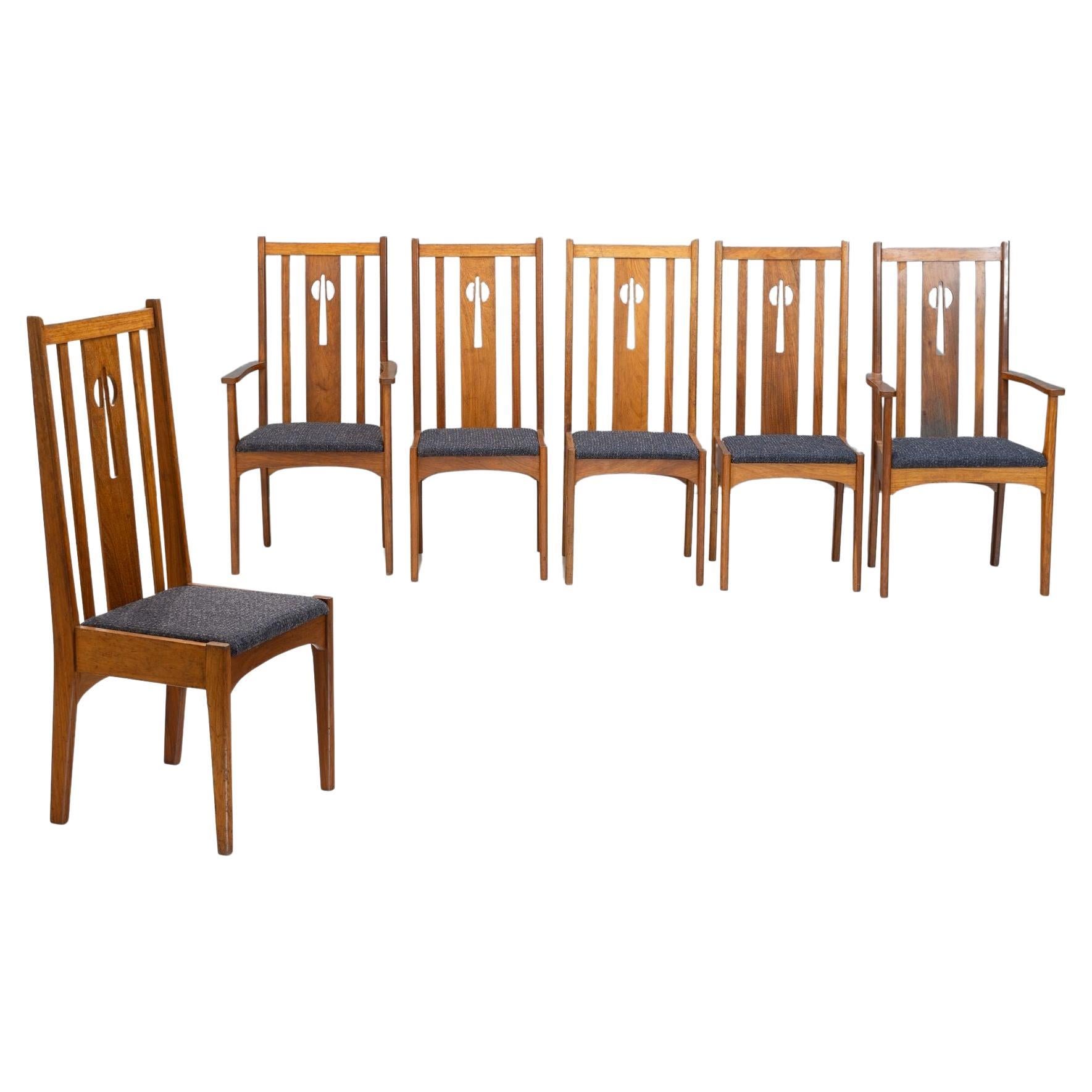 Set of Six Oak Dining Chairs