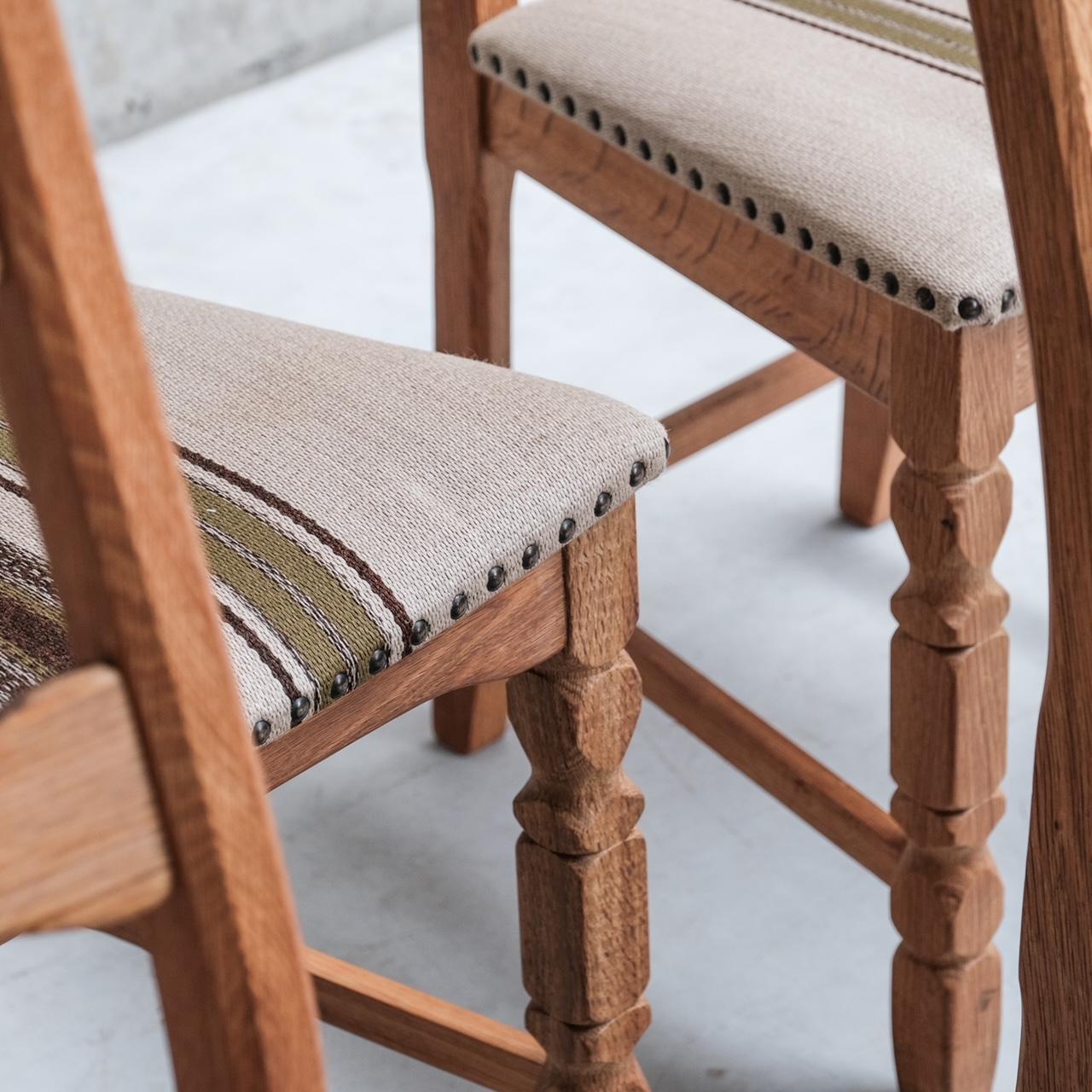 Set of Six Oak Henning Kjaernulf Danish Mid-Century Dining Chairs For Sale 9