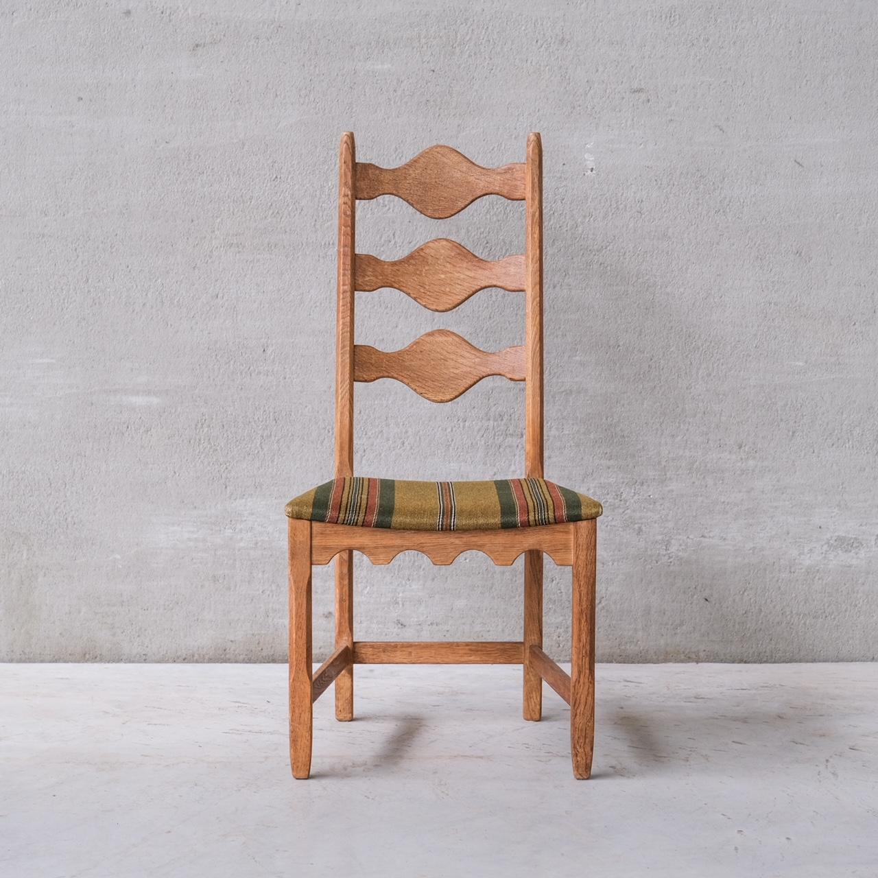 Set of Six Oak Henning Kjaernulf Danish Mid-Century Dining Chairs 1