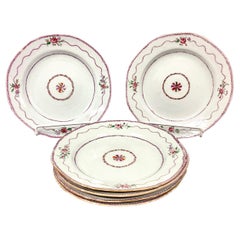 Set Of Six Of Chinese Export Plates, 19th Century
