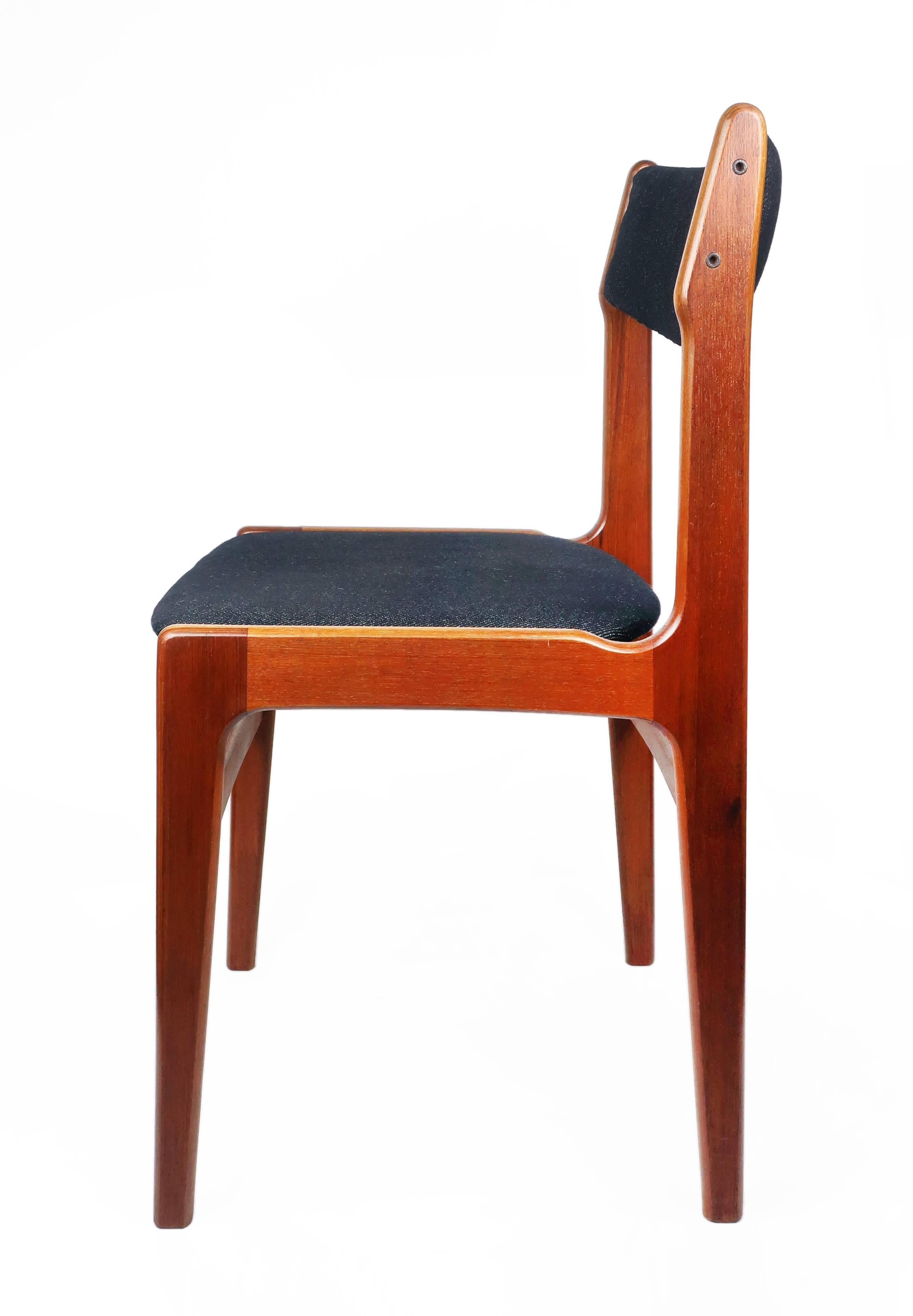 Set of Six of Danish Modern Dining Chairs, Erik Buch for Anderstrup Møbelfabrik 1