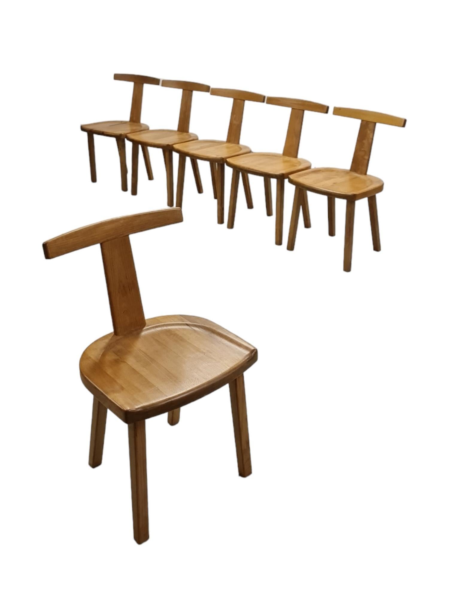 Scandinavian Modern Set of Six Olavi Hänninen Juha Chairs, HMN For Sale
