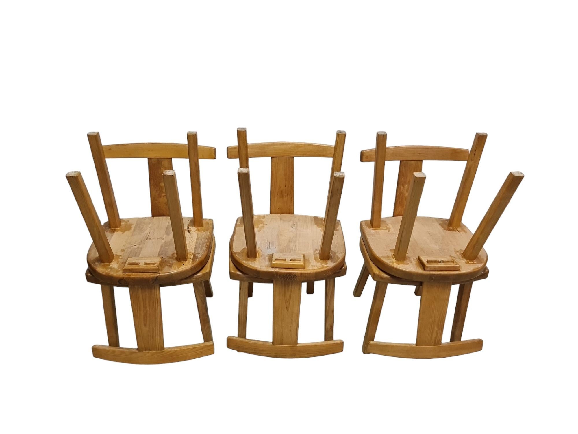 Birch Set of Six Olavi Hänninen Juha Chairs, HMN For Sale