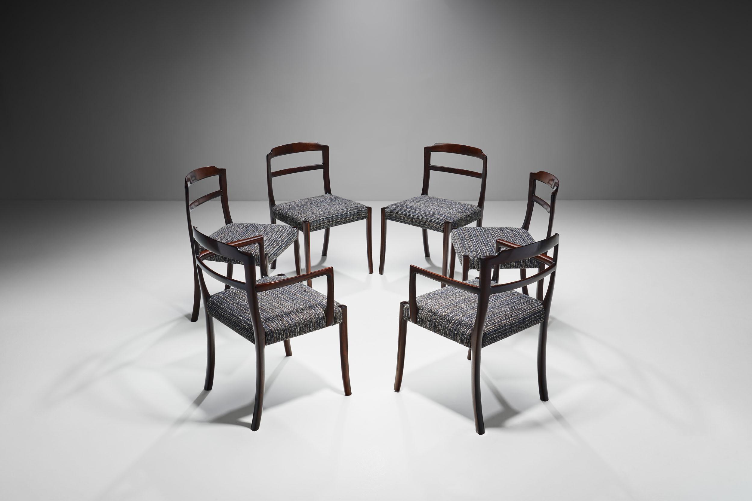 Danish Set of Six Ole Wanscher Dining Chairs for CADO, Denmark 1960s For Sale