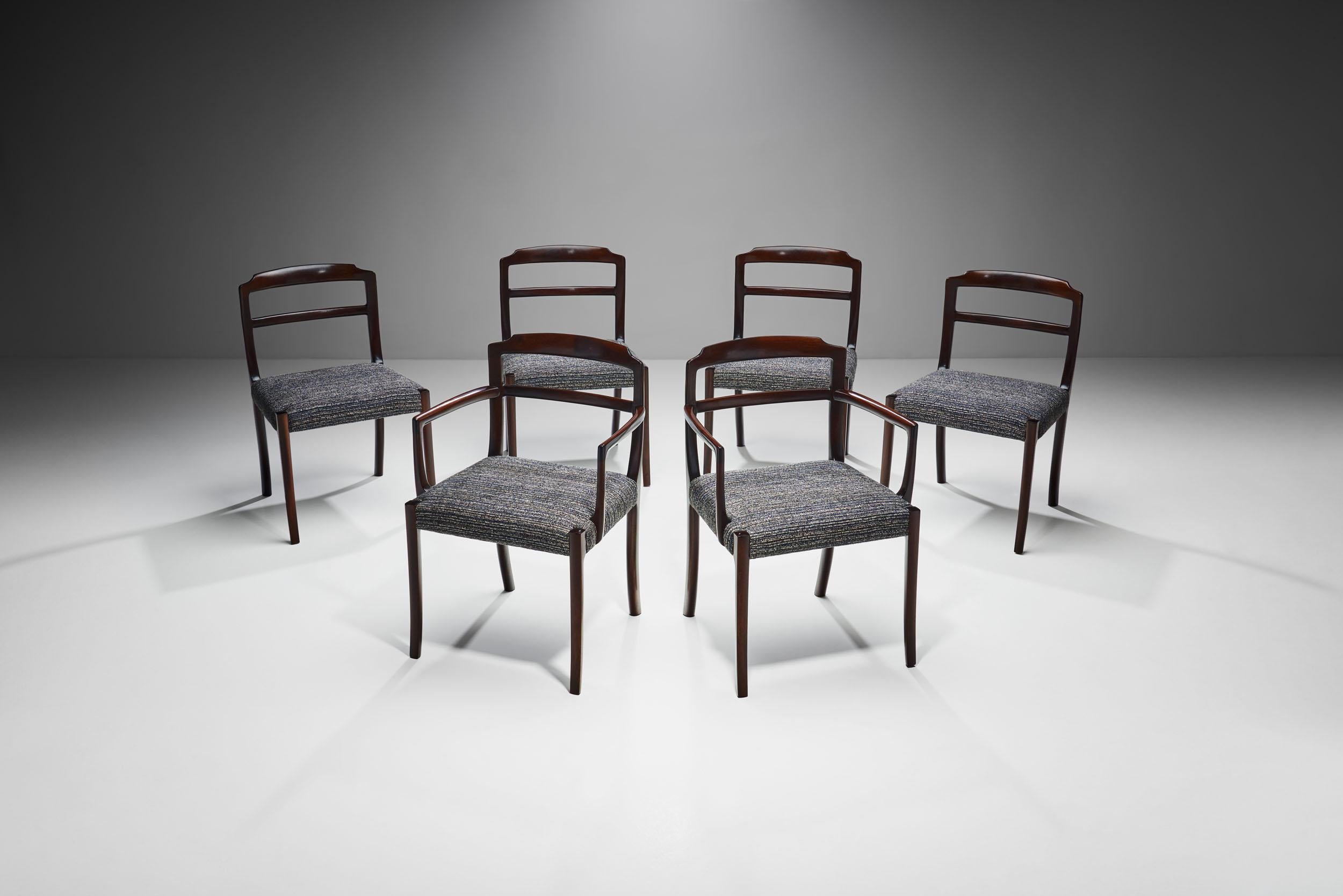 Set of Six Ole Wanscher Dining Chairs for CADO, Denmark 1960s In Good Condition For Sale In Utrecht, NL