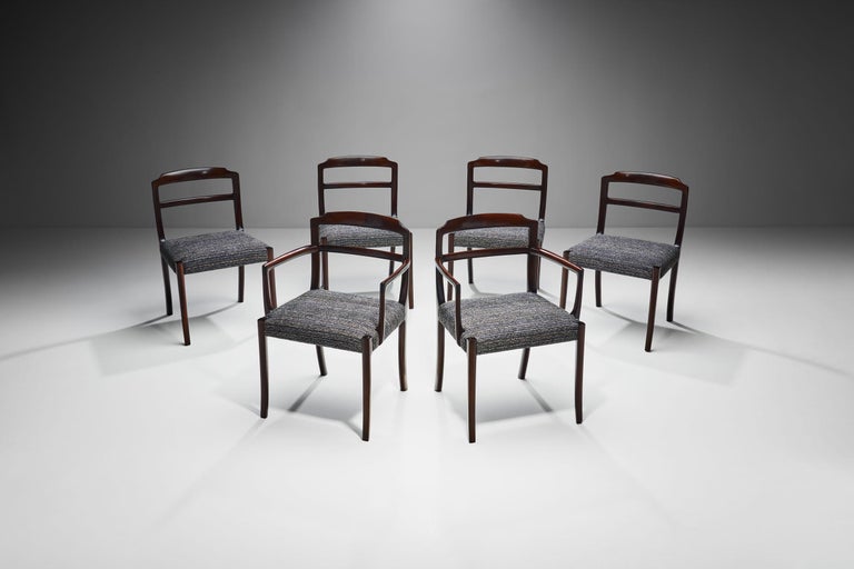 Set of Six Ole Wanscher Dining Chairs for A. J. Iversen, Denmark 1960s In Good Condition For Sale In Utrecht, NL