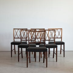 Set of Six Ole Wanscher Dining Chairs for A. J. Iversen