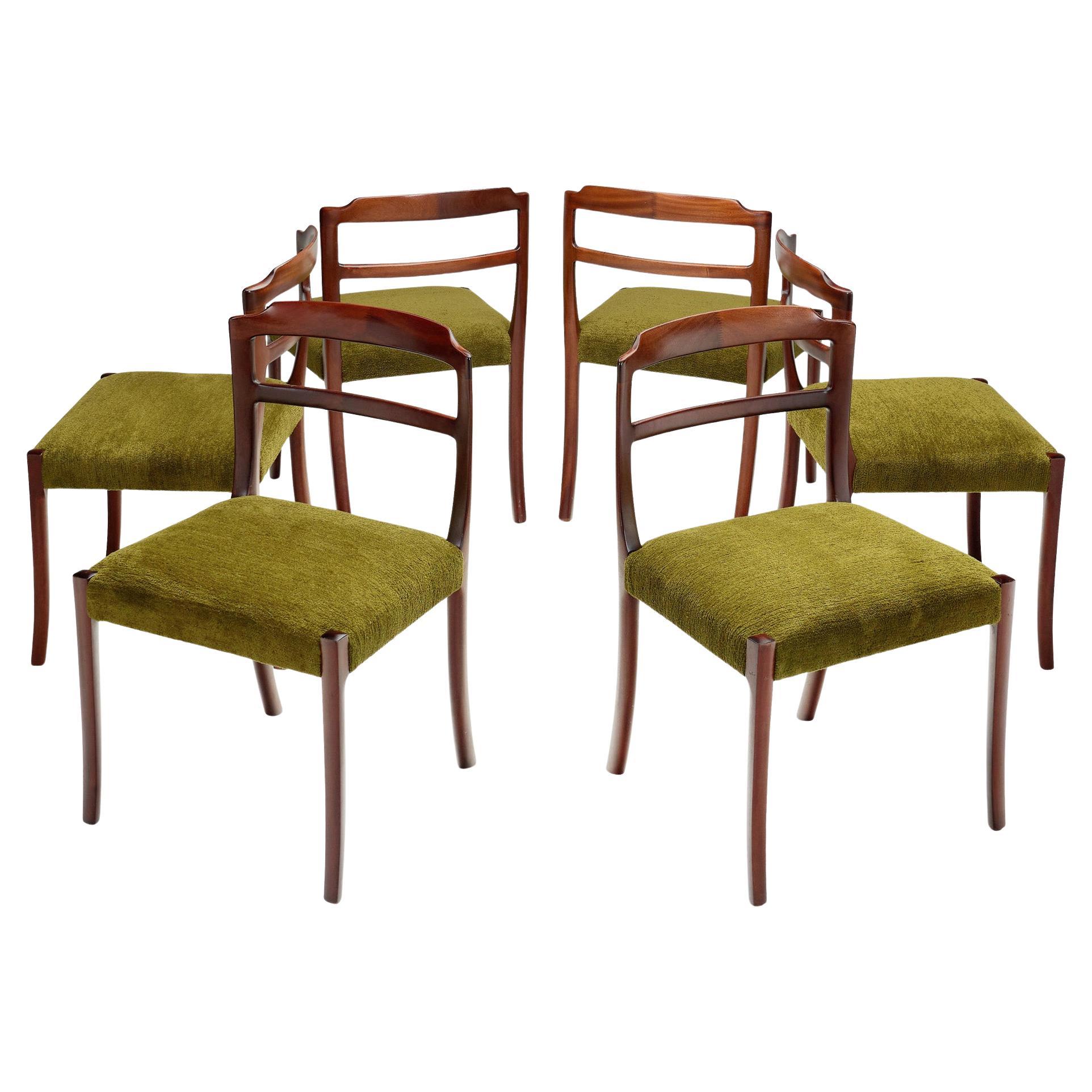 Set of Six Ole Wanscher Dining Chairs for CADO, Denmark 1960s