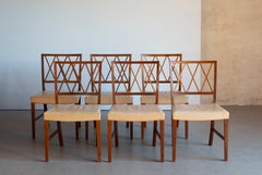 Satz von sechs Ole Wanscher Esszimmerstühlen