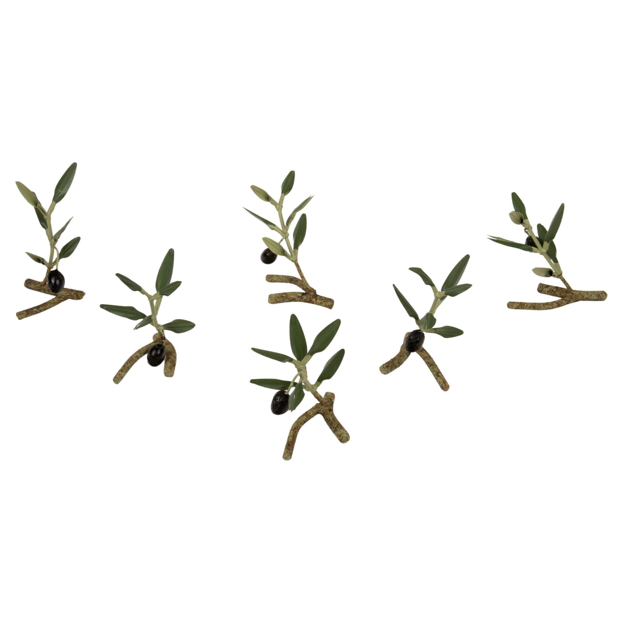 Olive Branch Place-card Holder:

Handmade in Provence, France.

Measures: 2