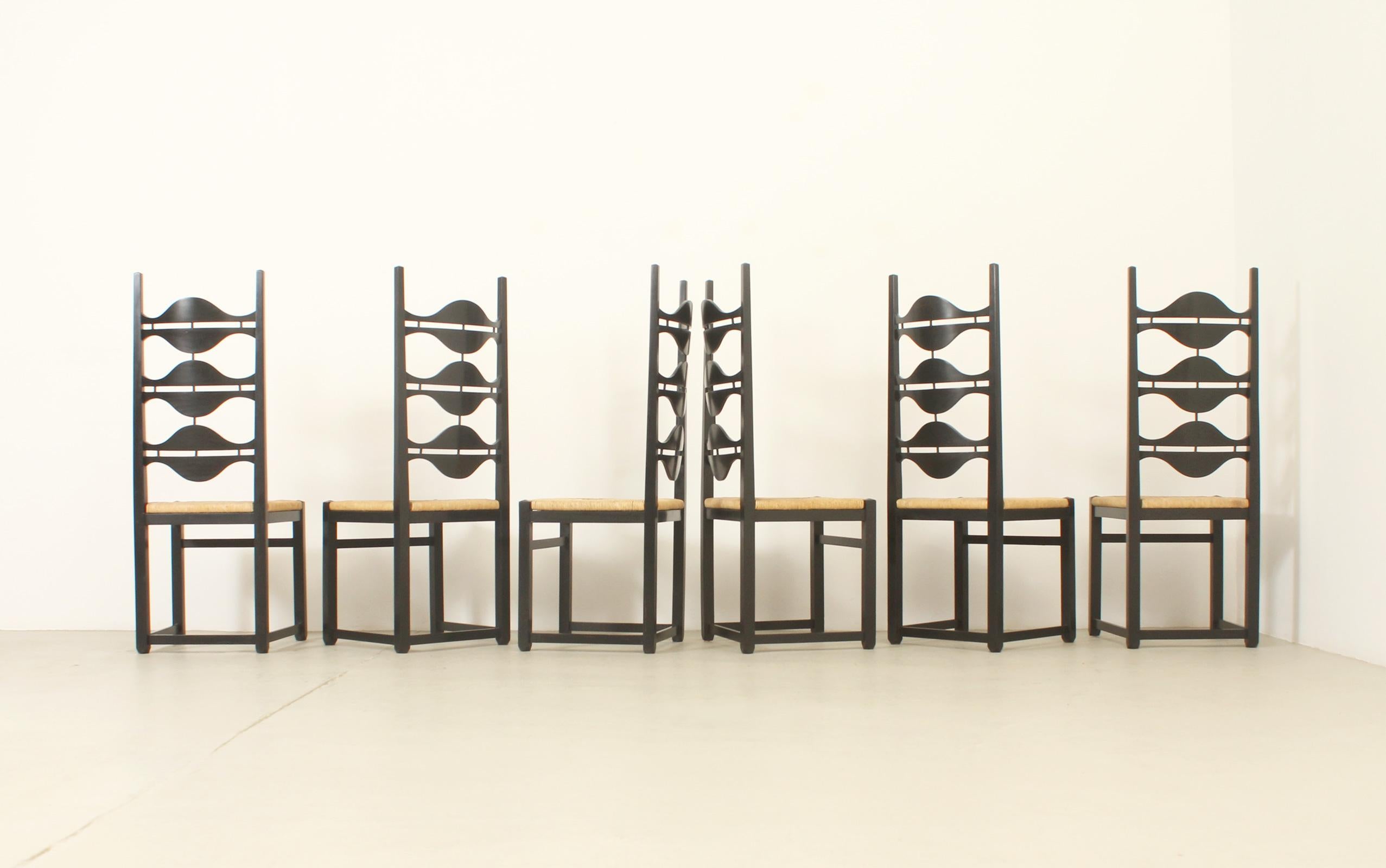 Set of Six Olot Dining Chairs by Jordi Vilanova, Spain, 1962 7