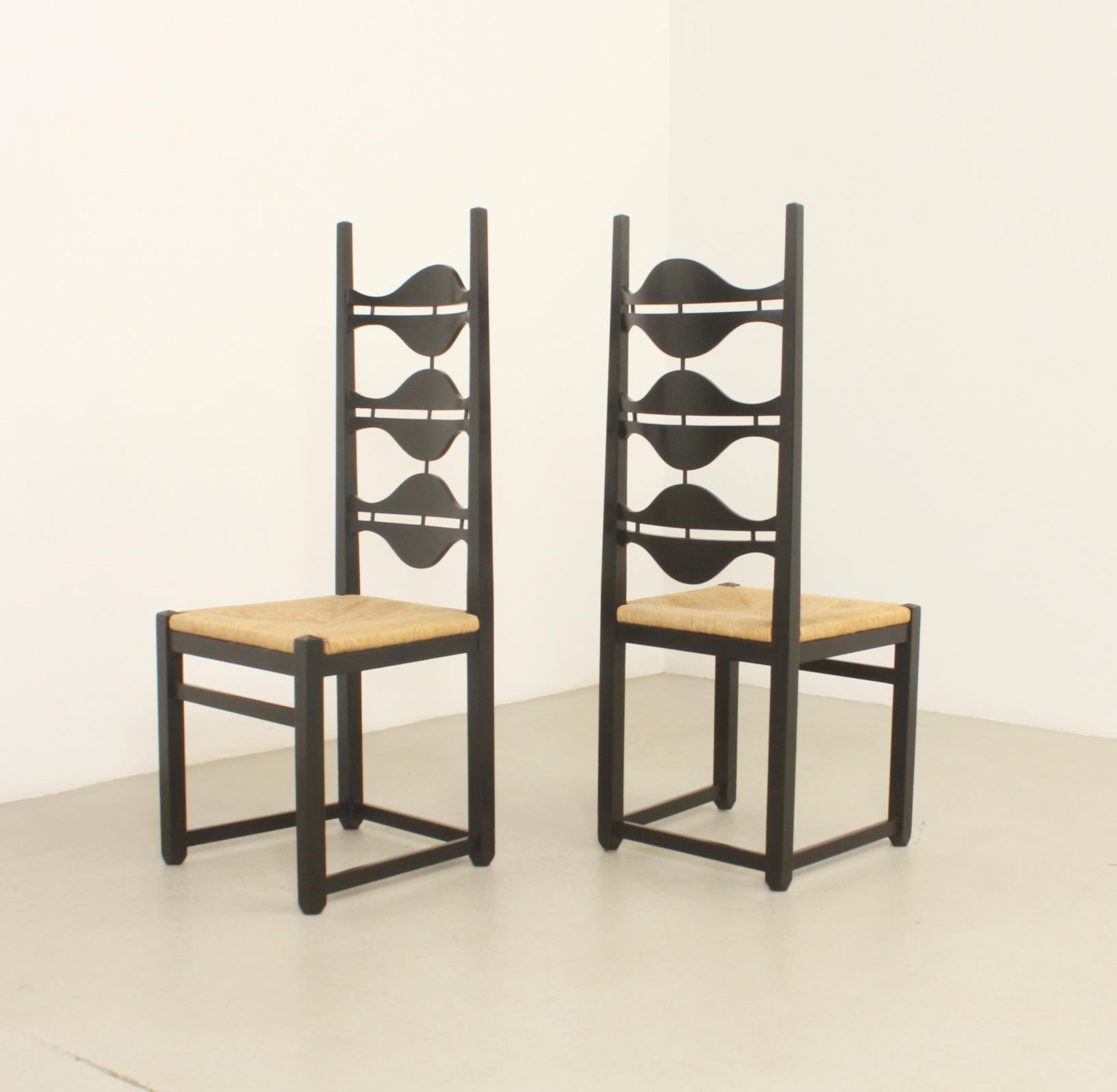 Set of Six Olot Dining Chairs by Jordi Vilanova, Spain, 1962 9