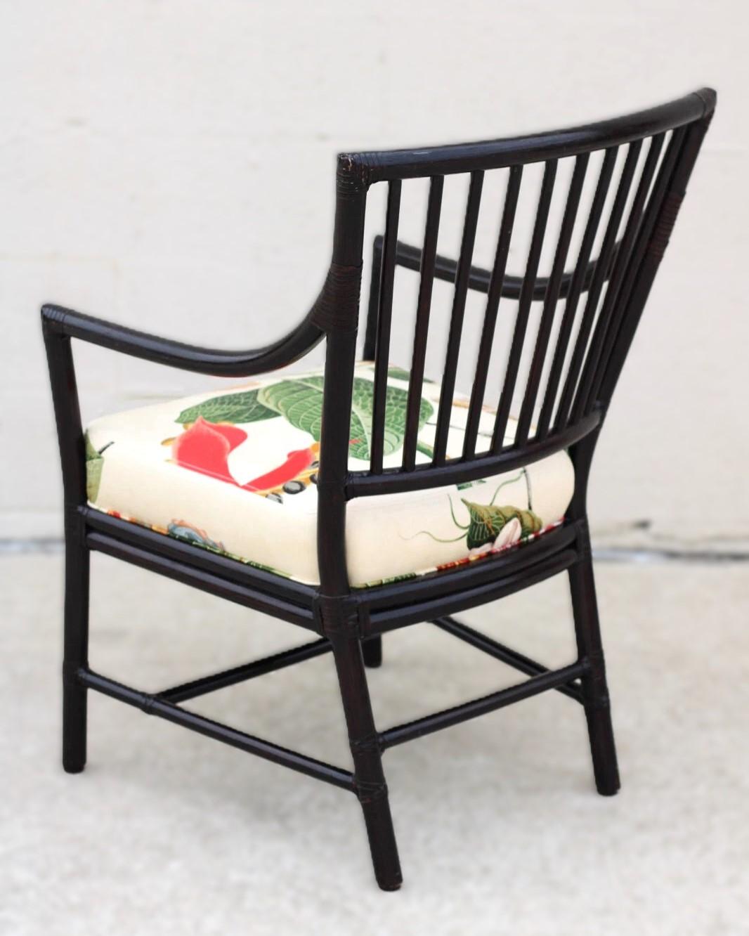 Ensemble de six chaises de salle à manger Orlando Diaz-Azcuy pour McGuire Prescott en vente 9