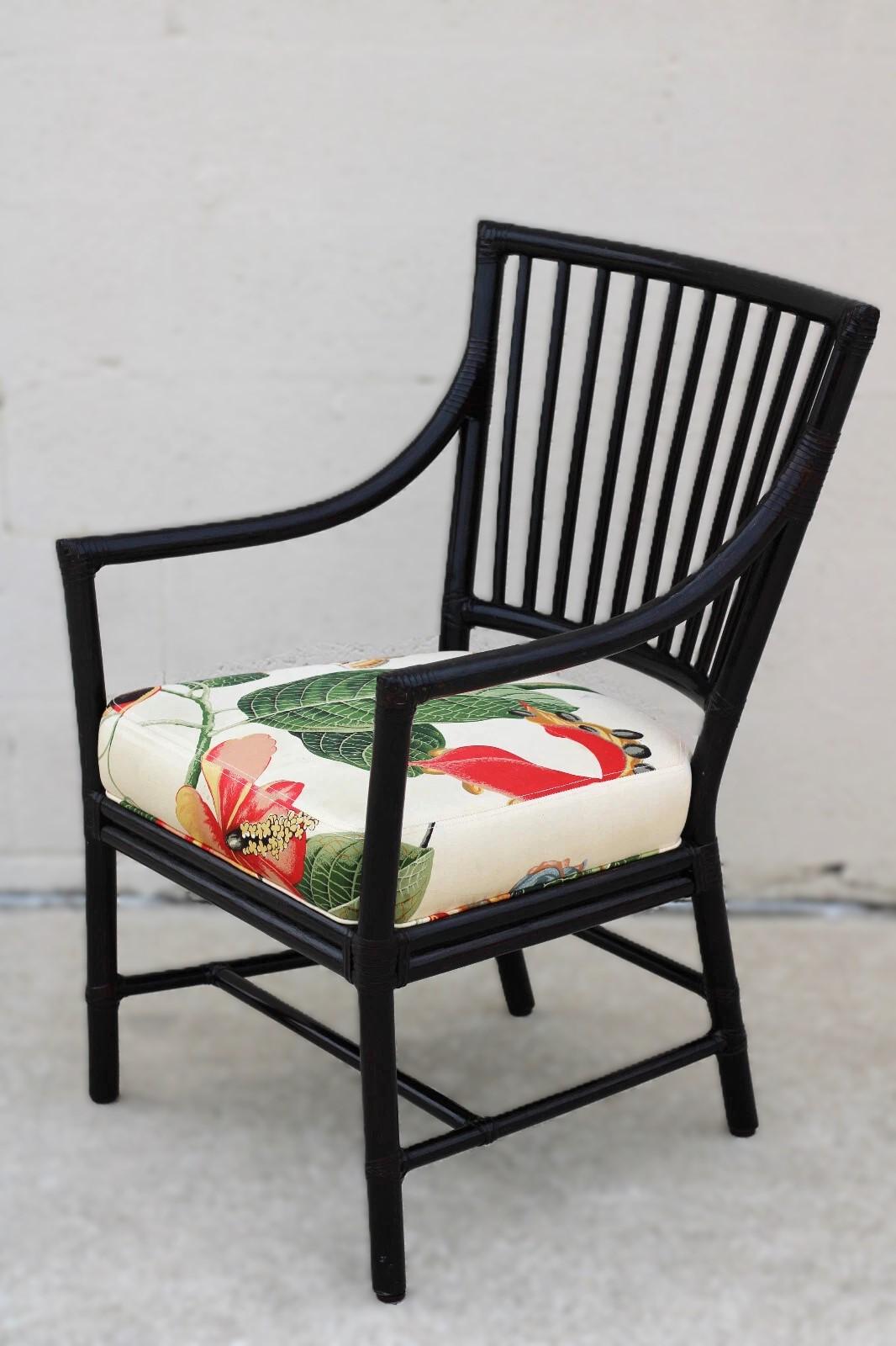 Ensemble de six chaises de salle à manger Orlando Diaz-Azcuy pour McGuire Prescott en vente 11