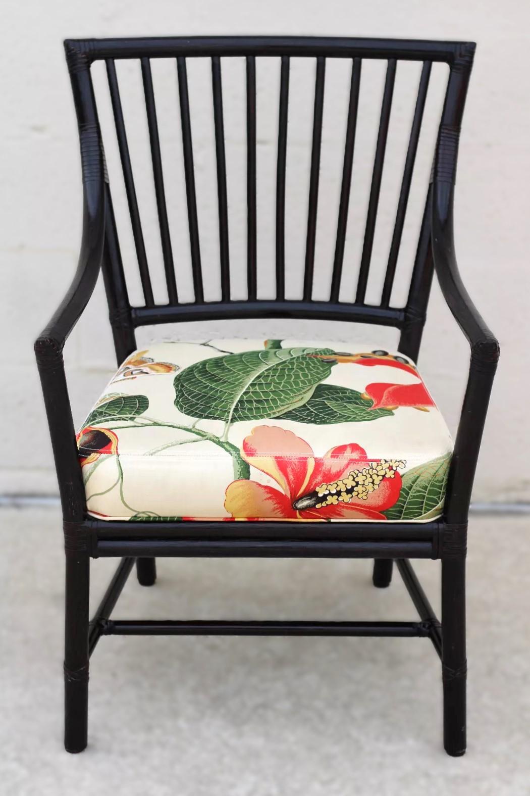 Ensemble de six chaises de salle à manger Orlando Diaz-Azcuy pour McGuire Prescott en vente 12