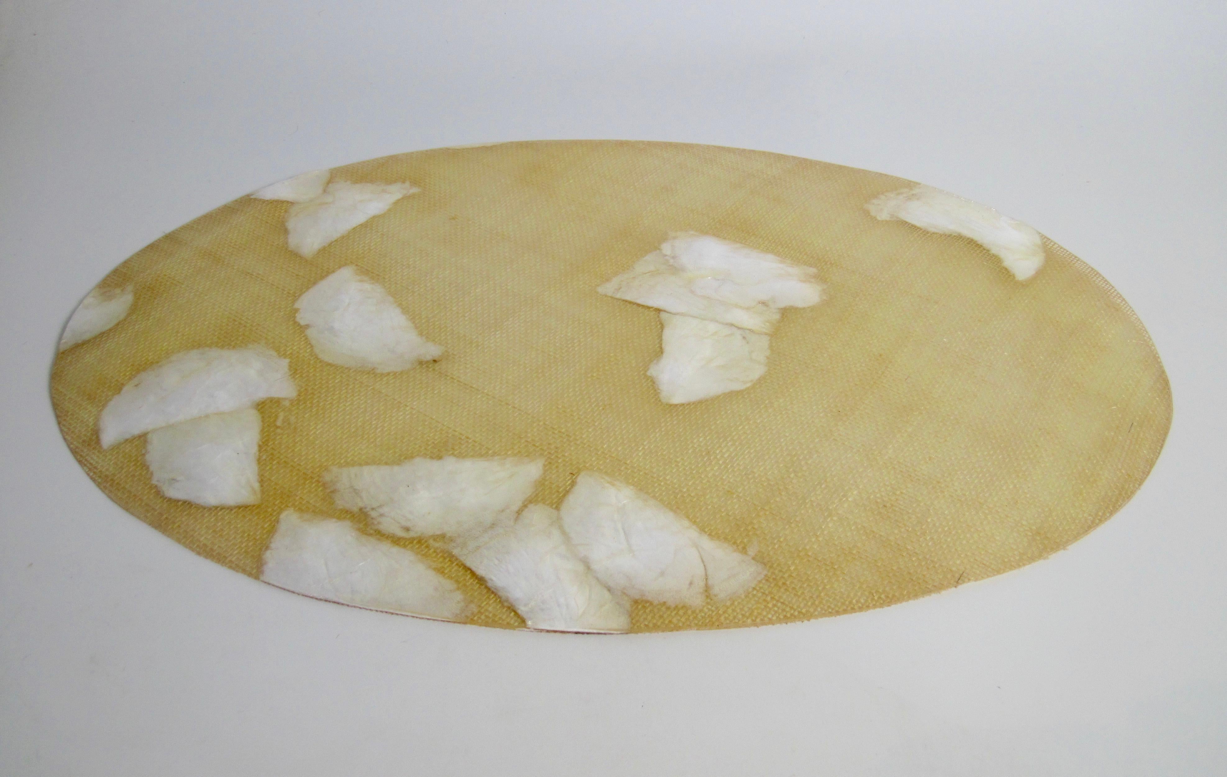 capiz shell placemats oval