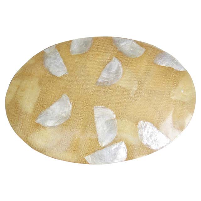 Capiz Shell Seven Piece Serving Set at 1stDibs | capiz shell plate ...