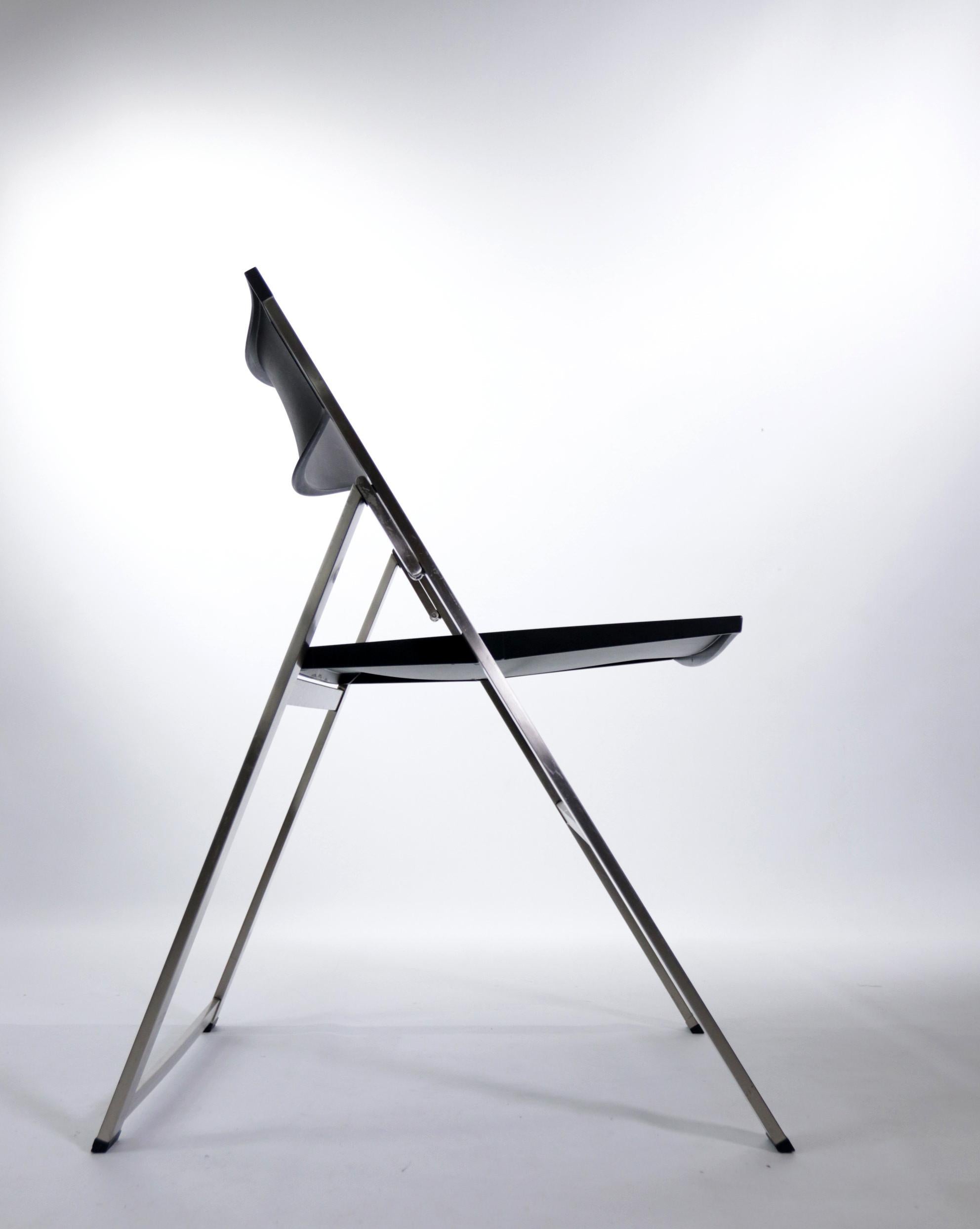 Ensemble de six chaises pliantes P08 de Justus Kolberg pour Tecno, Italie en vente 9