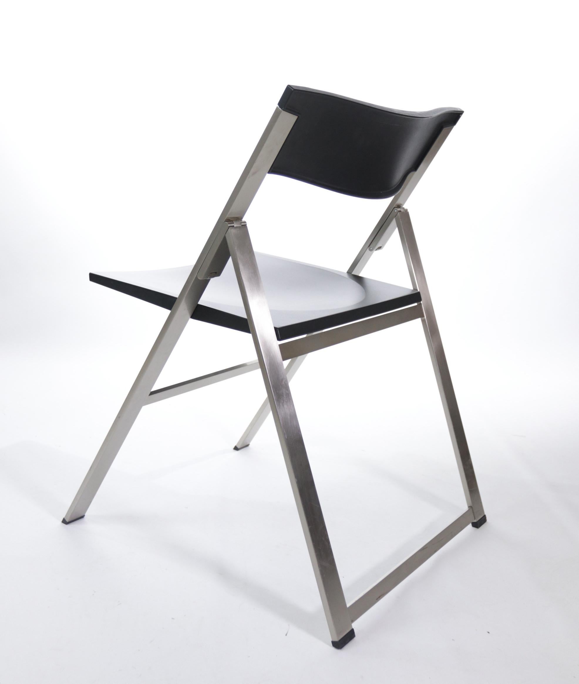 Ensemble de six chaises pliantes P08 de Justus Kolberg pour Tecno, Italie en vente 12