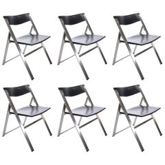 Set aus sechs P08-Klappstühlen von Justus Kolberg für Tecno, Italien