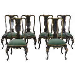 Set of Six English Dining Chairs