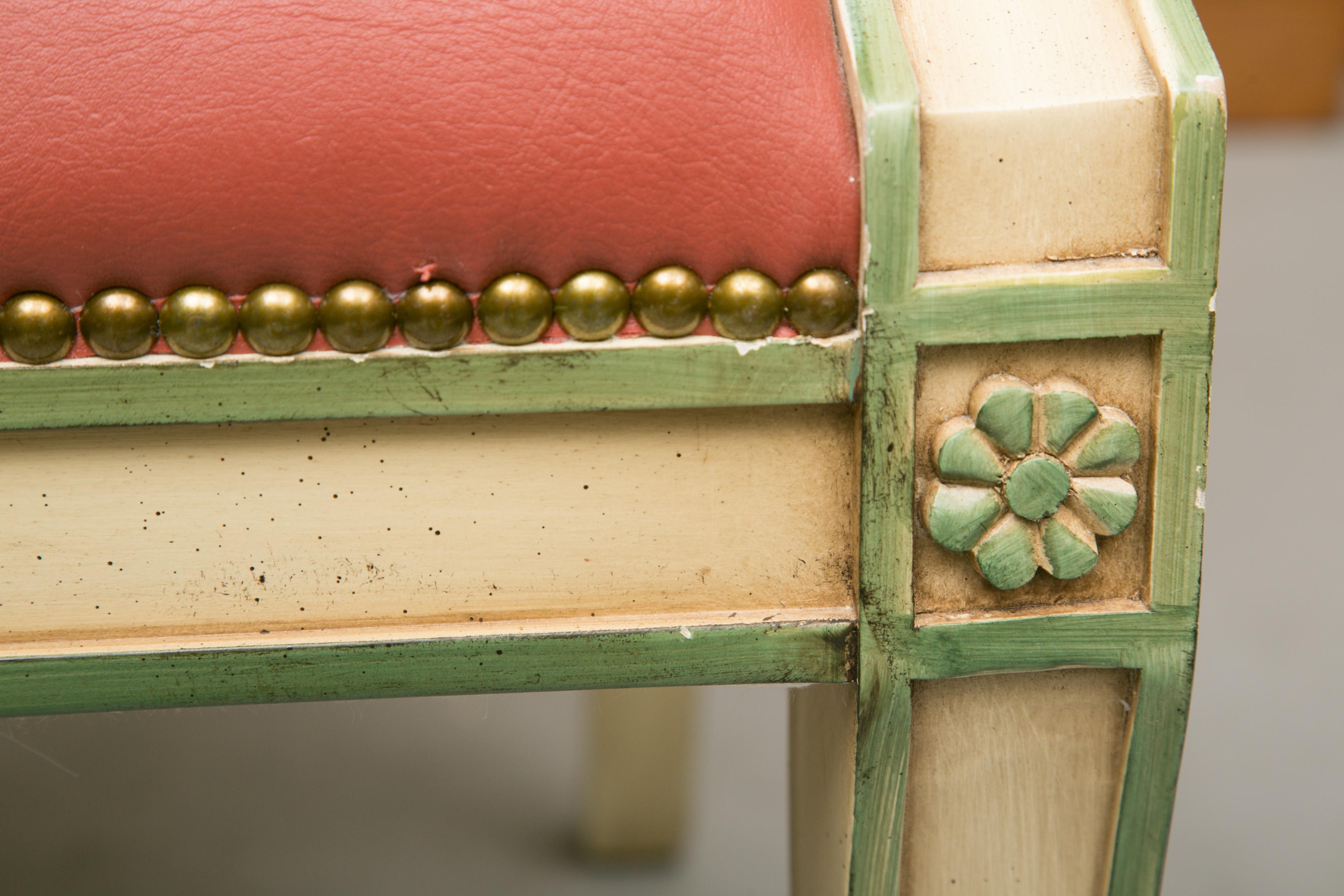 Woodwork Set of Six Painted Regency Style Dining Chairs