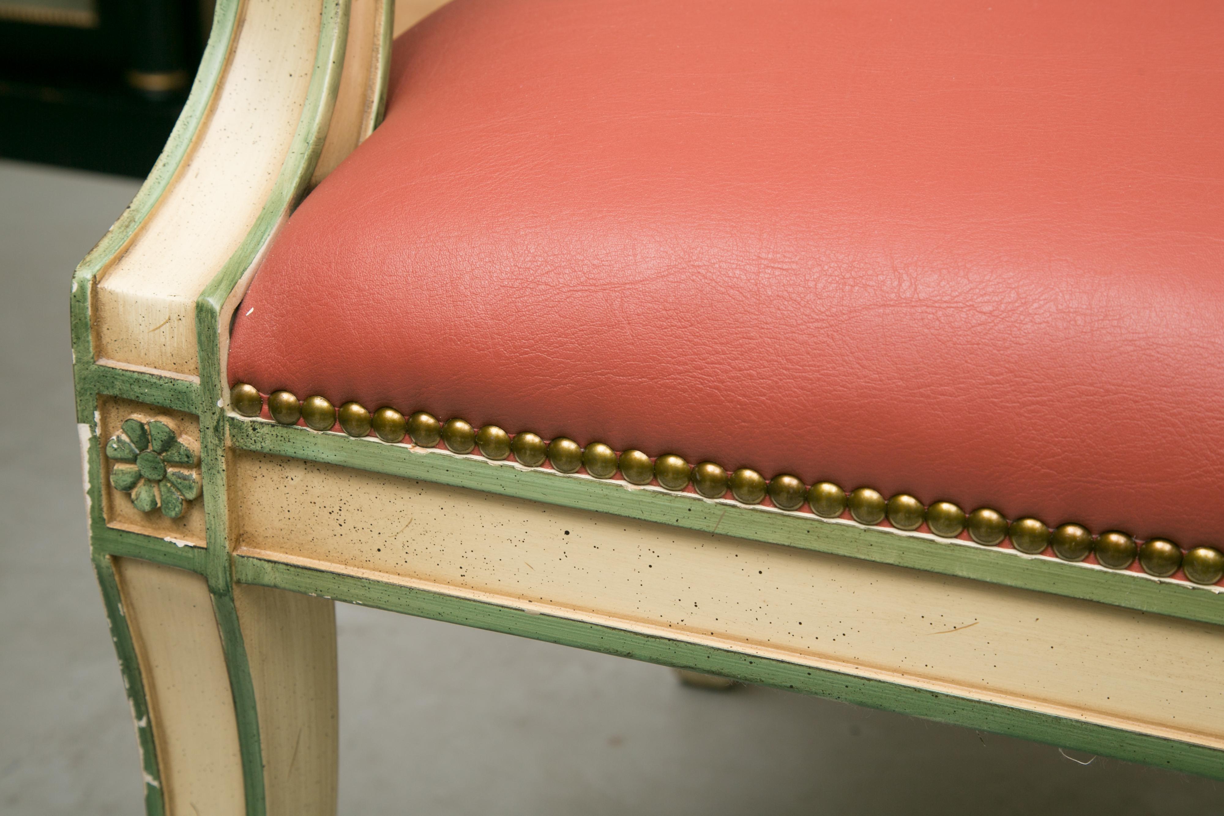 Set of Six Painted Regency Style Dining Chairs 1