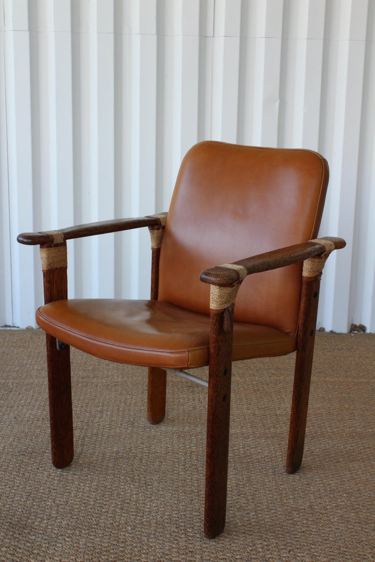 Set of Six Palm Wood Armchairs by Pacific Green, Australia, 1990s at