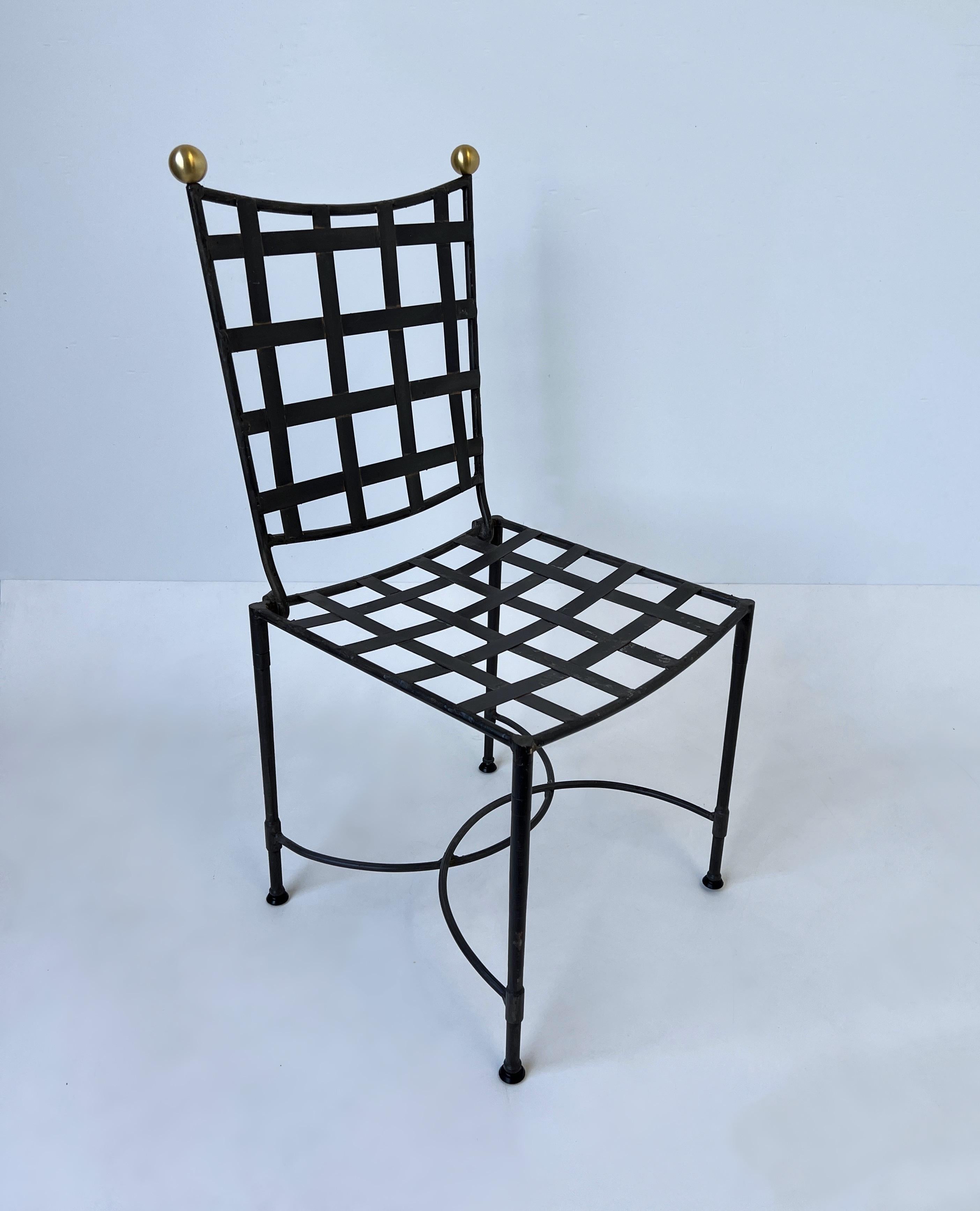 Mid-20th Century Set of Six Patio Dining Chairs by Mario Papperzini