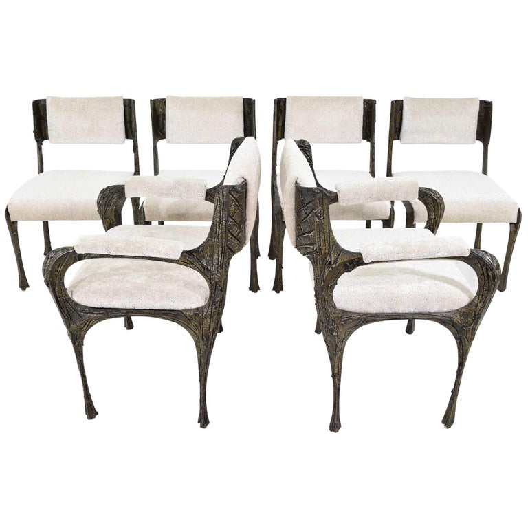 Paul Evans dining chairs, 1972, offered by circa20c
