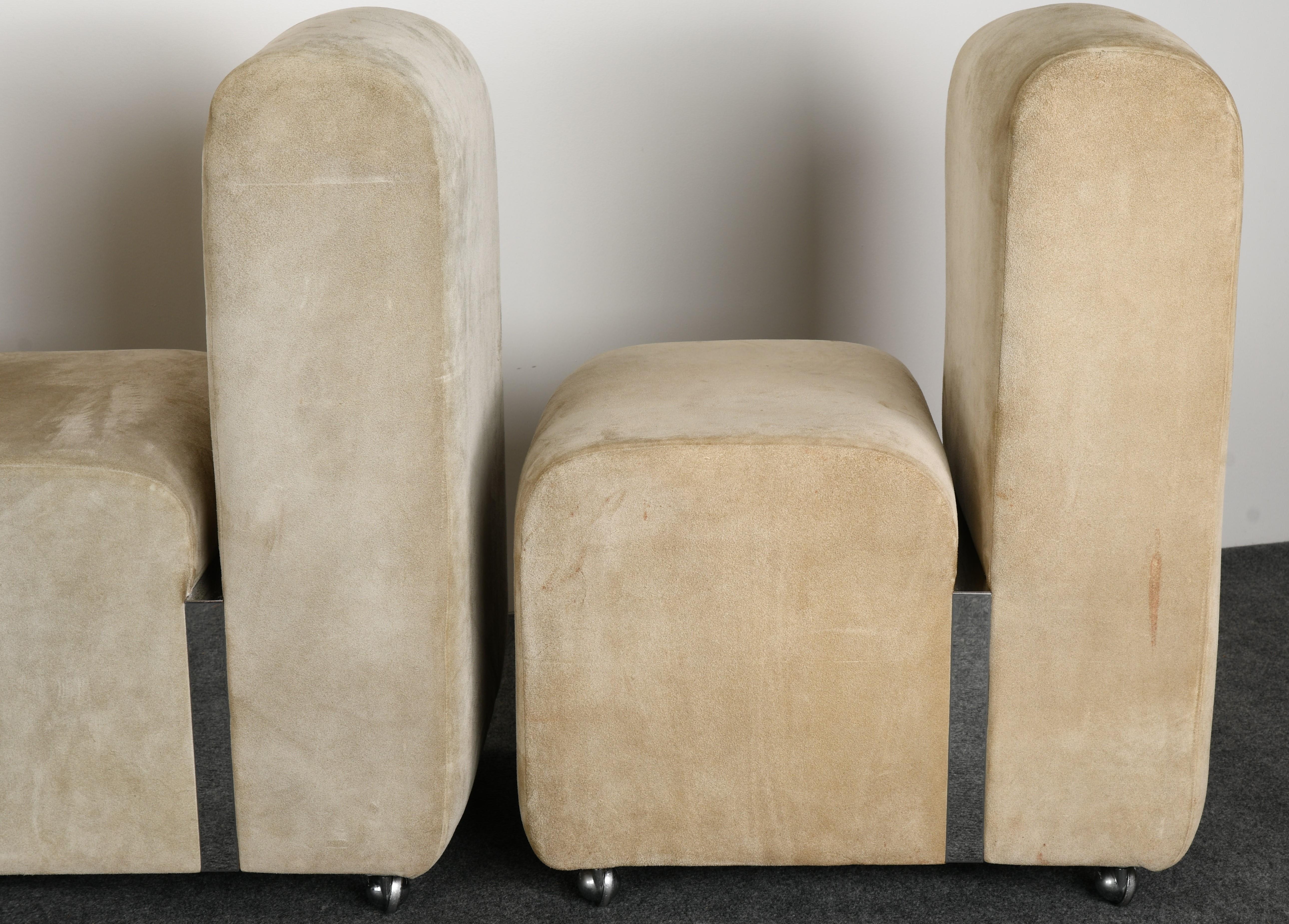 Set of Six Paul Evans Dining Chairs, 1982 1