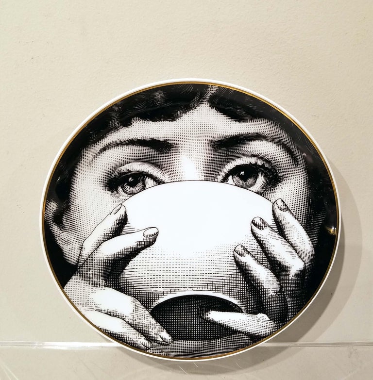 1980s Piero Fornasetti Julia Collection Coffee Cups for Rosenthal, Set -  Ruby Lane