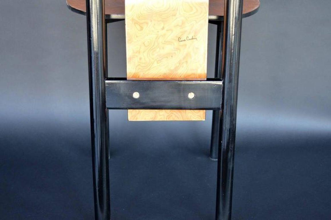 Set di sei sedie da pranzo Pierre Cardin in acero ebanizzato e pecan. U.S.A. Anni '70 in vendita 3