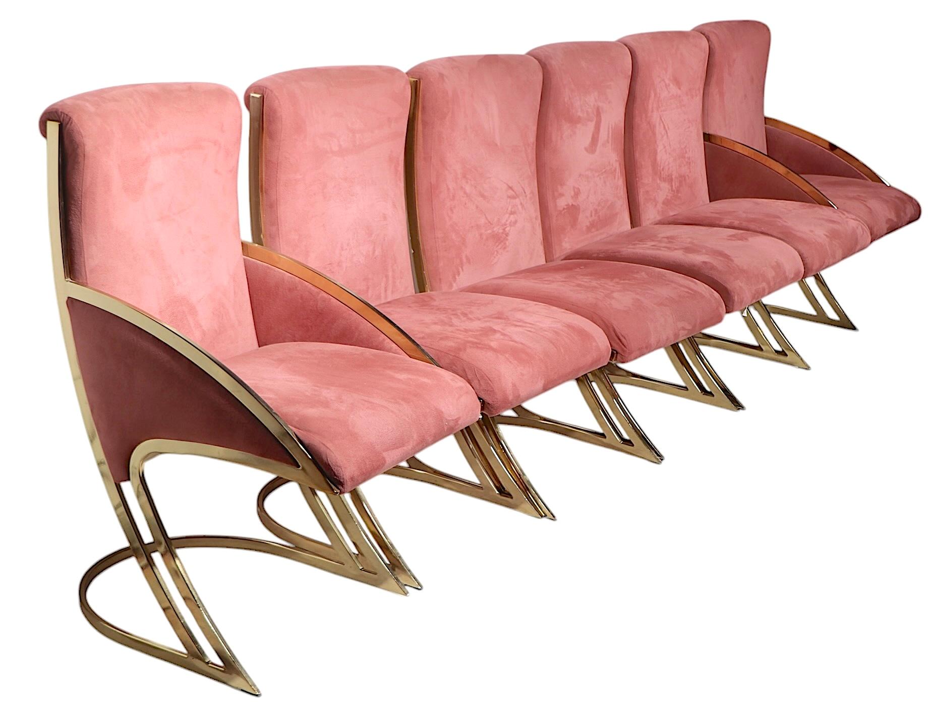 Set di sei sedie da pranzo Pierre Cardin & Z  da Contemporary Shells Inc. c. 1970 in vendita 8