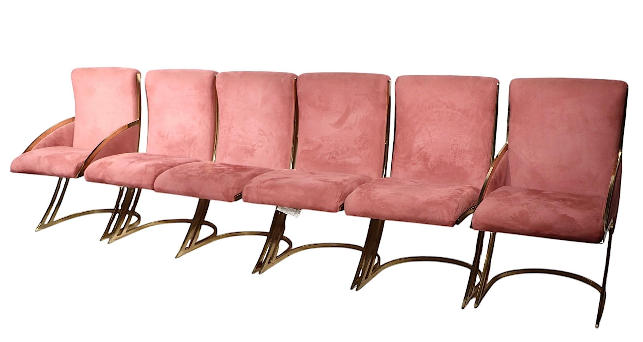 Set di sei sedie da pranzo Pierre Cardin & Z  da Contemporary Shells Inc. c. 1970 In condizioni buone in vendita a New York, NY