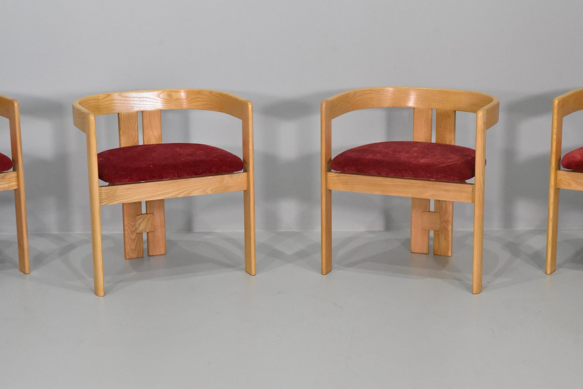 Set of Six Pigreco Chairs by Afra & Tobia Scarpa for Gavina, Italy, 1960s 3