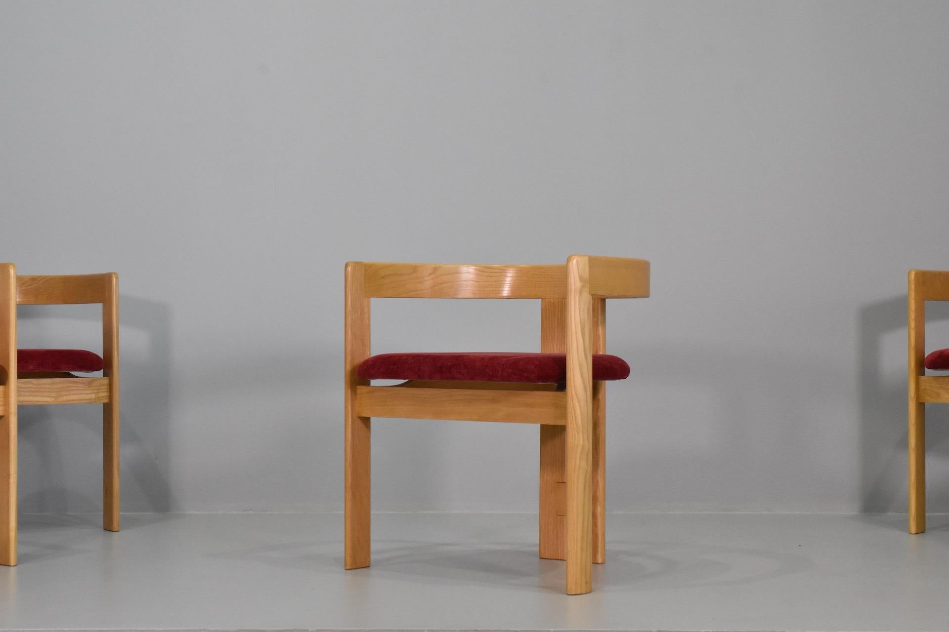 Ensemble de six chaises Pigreco par Afra & Tobia Scarpa pour Gavina, Italie, années 1960 en vente 4