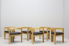 Set of Six Pigreco Chairs by Afra & Tobia Scarpa for Gavina, Italy, 1960s