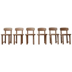 Set of Six Pine Mid-Century Dining Chairs by Rainer Daumiller '6'