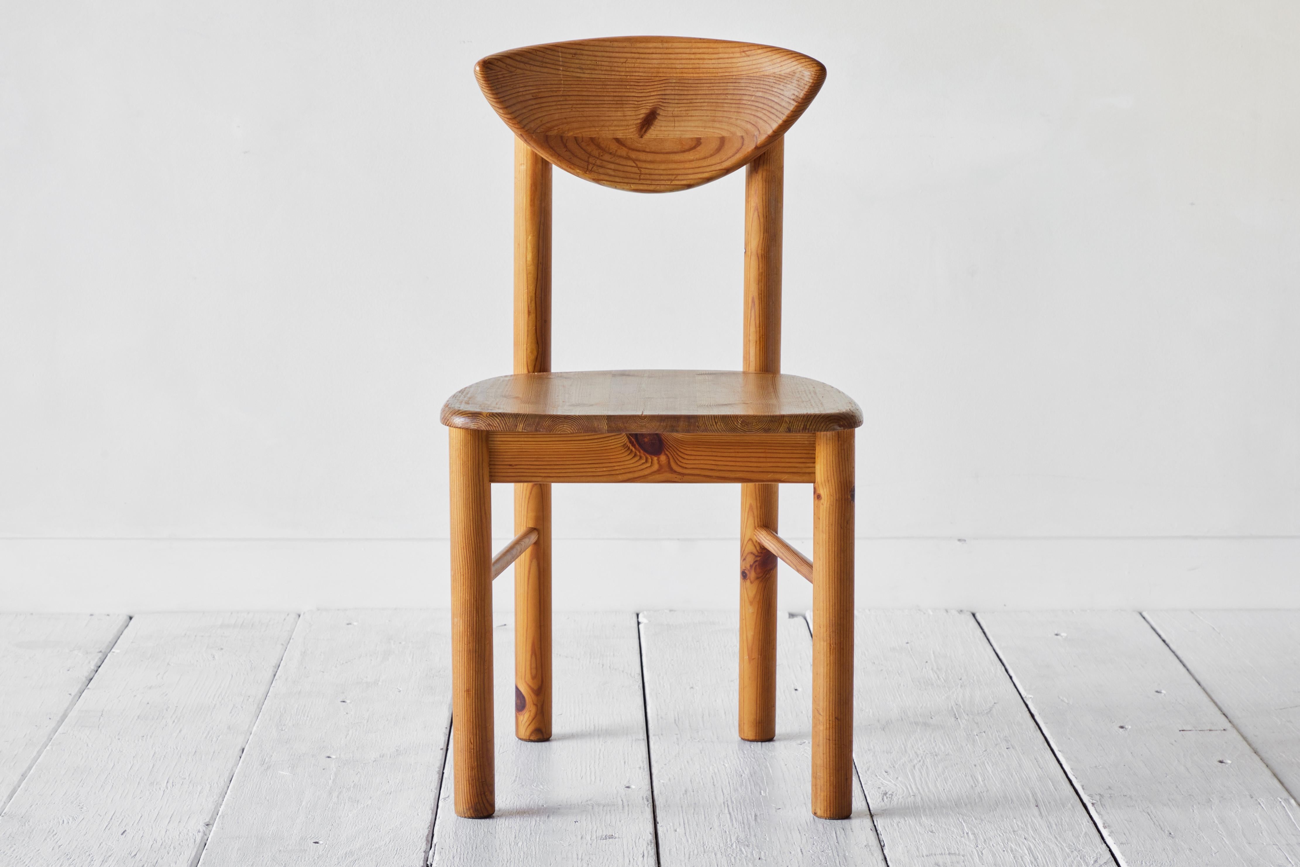 Danish Set of Six Pine Rainer Daumiller Chairs