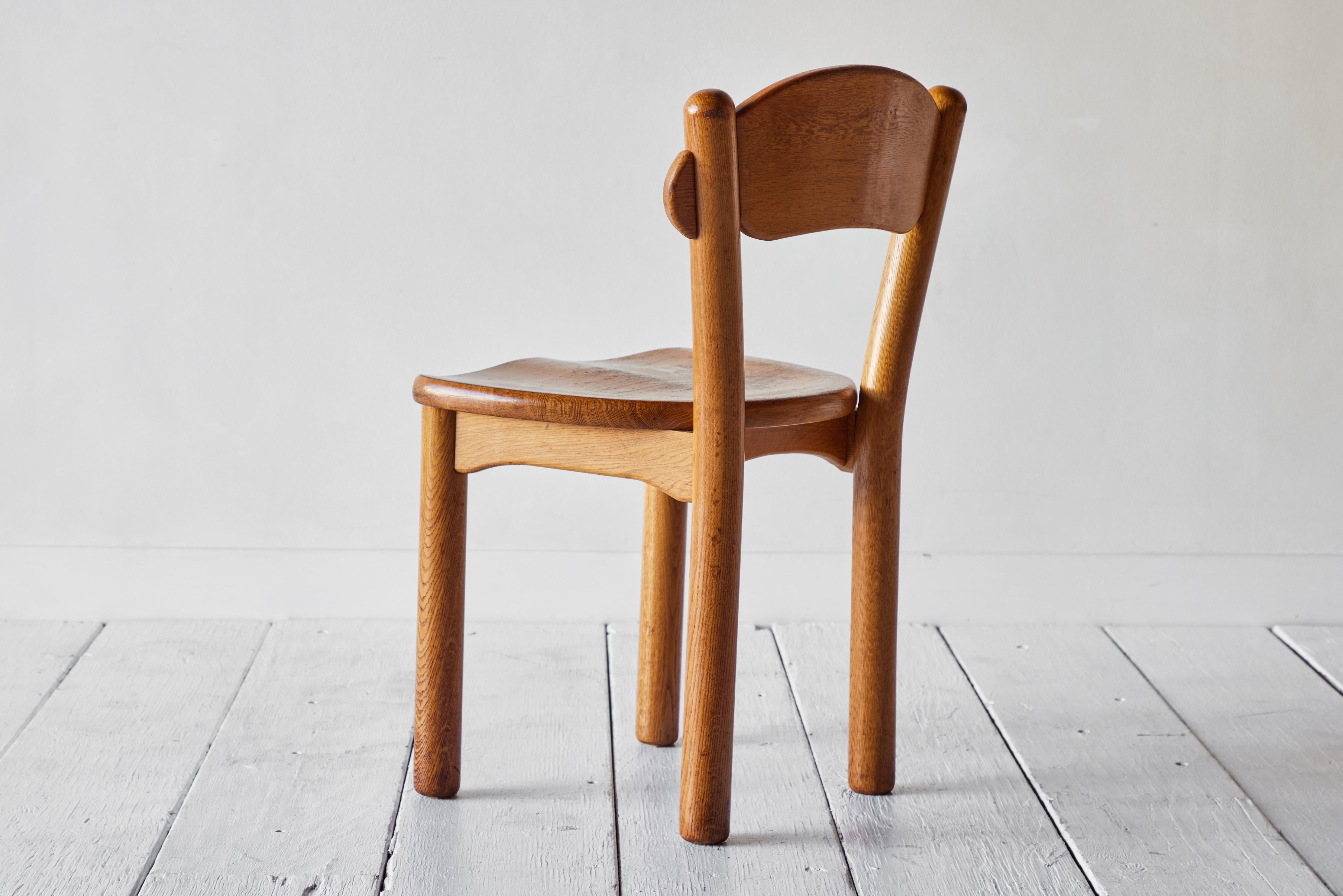 Late 20th Century Set of Six Pine Rainer Daumiller Chairs