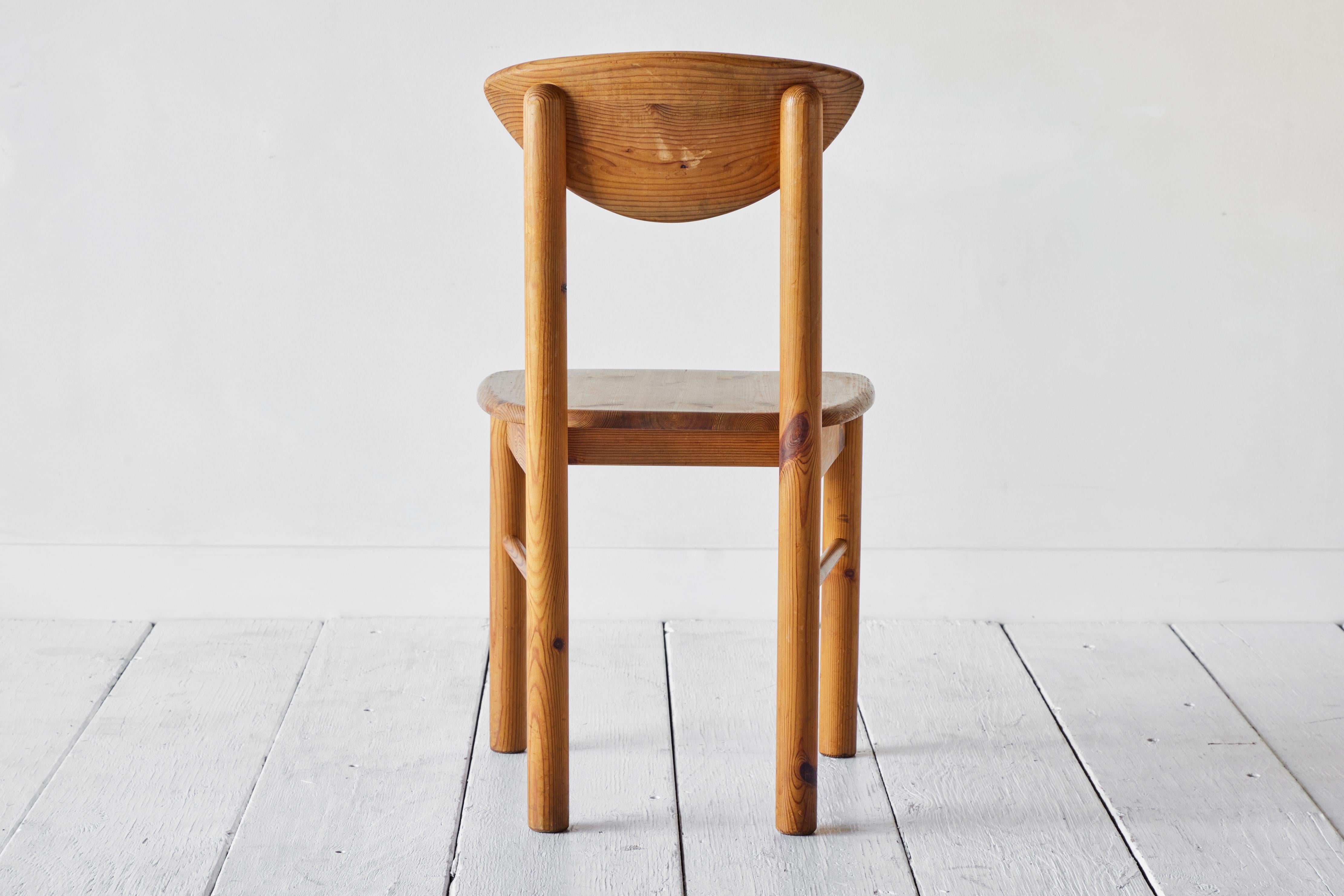 Set of Six Pine Rainer Daumiller Chairs 1