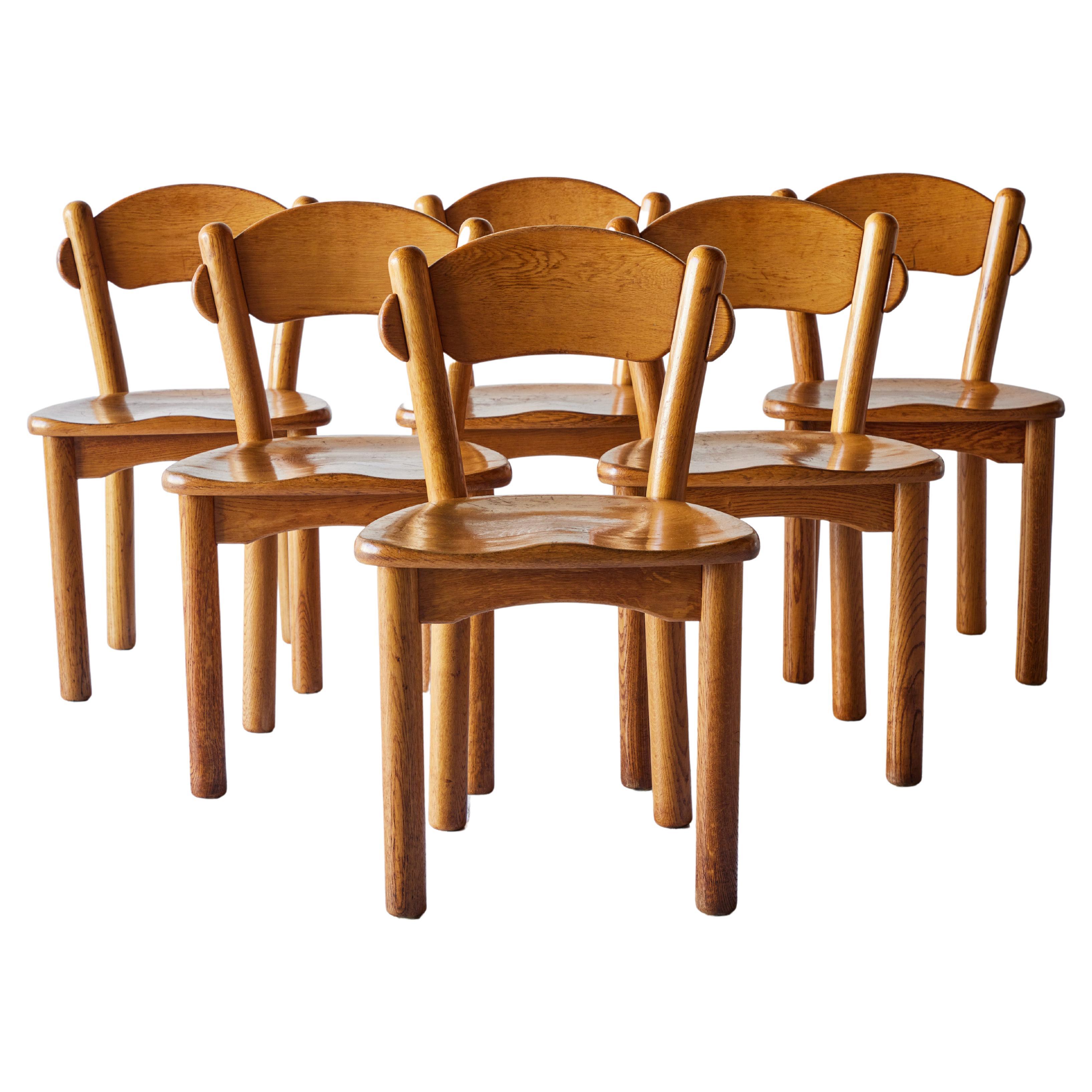Set of Six Pine Rainer Daumiller Chairs