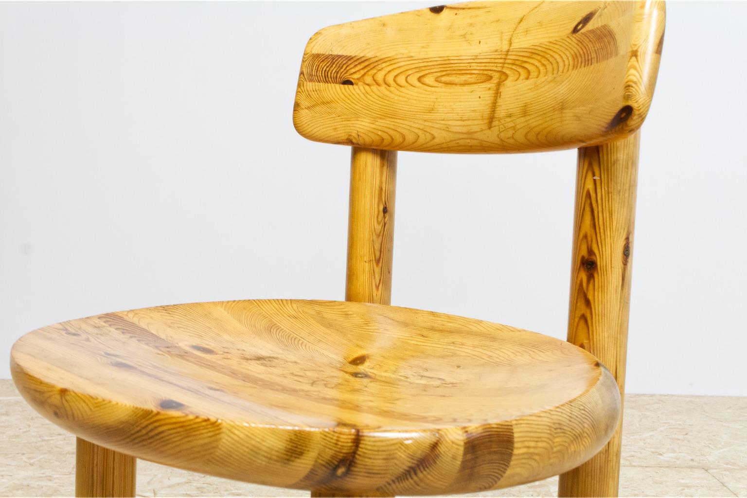 Set of Six Pine Wooden Chairs by Rainer Daumiller for Hirtshals Savvaerk, 1970s 4