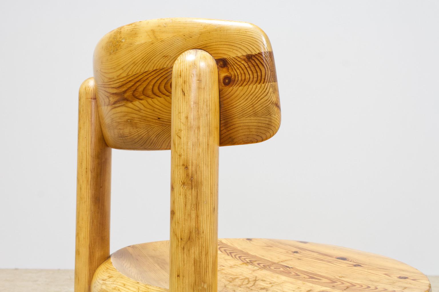 Set of Six Pine Wooden Chairs by Rainer Daumiller for Hirtshals Savvaerk, 1970s 2