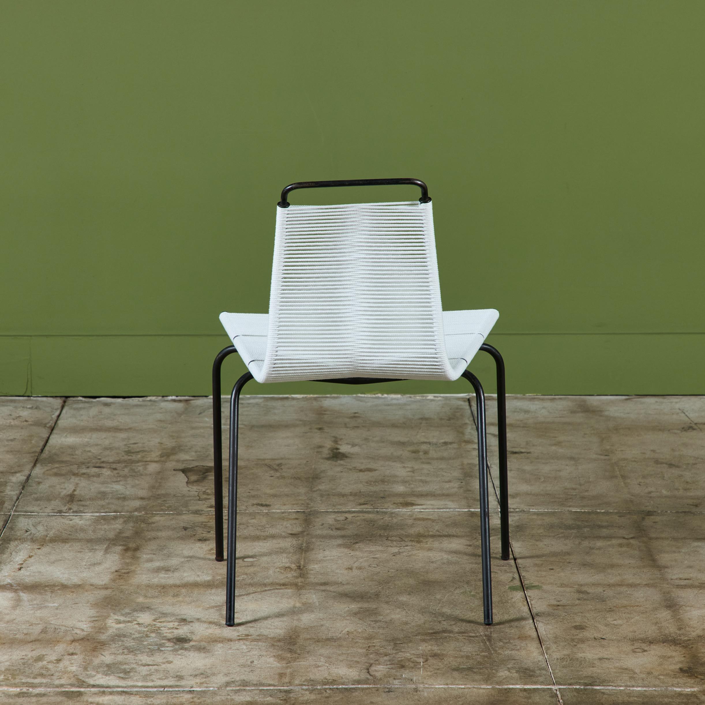 Steel Set of Six PK-1 Dining Chairs by Poul Kjaerholm For Sale